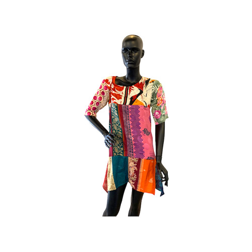Kurta tunique sari recyclé - tunique, en