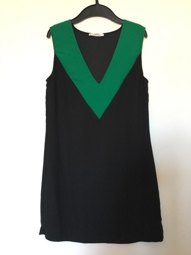 Robe mango noir vert t - robe,