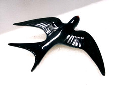 Hirondelle en céramique à