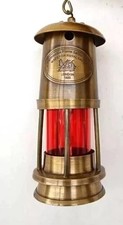 Lampe à pétrole mineure en laiton 6" ancienne lanterne bateau nautique lampe ...