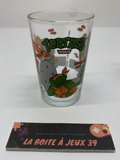 ♠️Verre Moutarde Vintage -TORTUES NINJA- 1990  -Mirage Studios USA♠️
