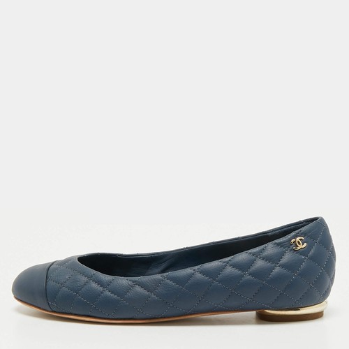 Ballerines cuir matelassé - en,