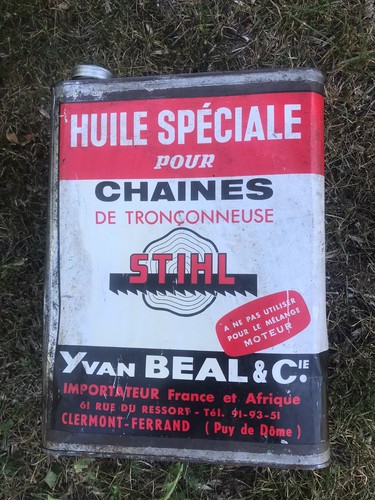 Ancien bidon huile stihl - d'huile,