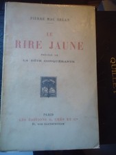 Le rire jaune, précédé de la bête conquérante de P.Mac Orlan-Crès & Cie-1920-EO