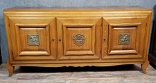 Buffet en enfilade époque Art Déco en chene blond vers 1940