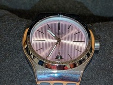 Swatch x Hackett Pink Dial