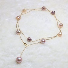 collier sautoir en perles de