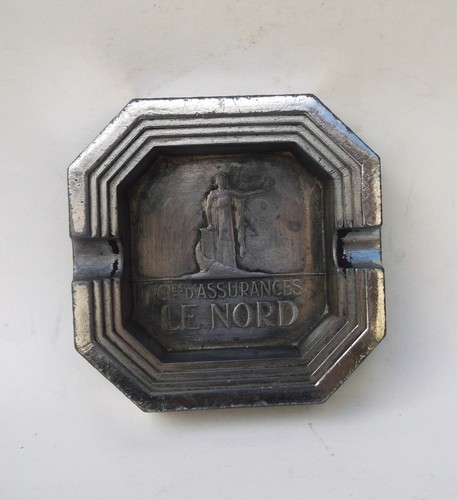 Cendrier art déco métal - cendrier,