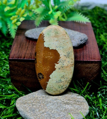 Cabochon jaspe photo marron - cabochon, de