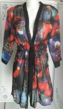 Déshabillé mi-long Taille 4 Rose Pomme Rouge/Bleu/Noir