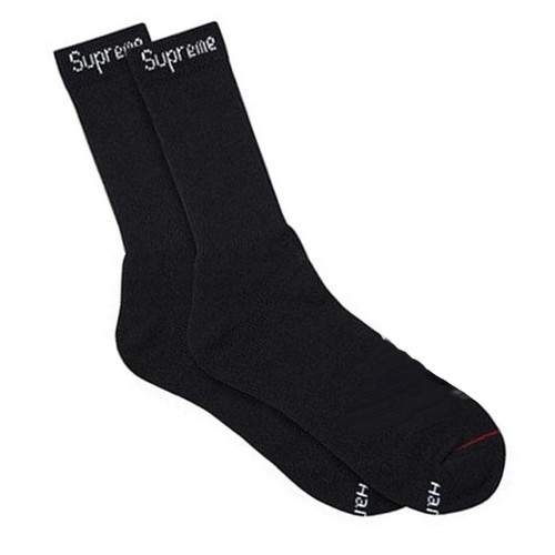 Supreme hanes crew socks - crew,