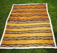 Grand bogolan traditionnel africain (tissu de boue)