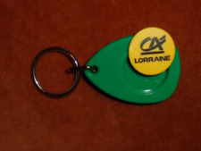 Porte-clés JOLI Jeton caddie avec son Support CA LORRAINE Crédit Agricole