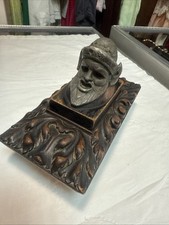 Tampon Encreur  Bois Et Bronze