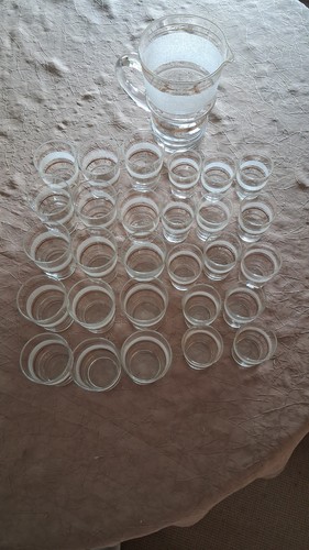Cruche verres année 1950 - verres,