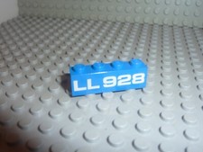 LEGO ESPACE Space brick 1x4 with LL928 pattern ref 3010p928 / Set 497 928 