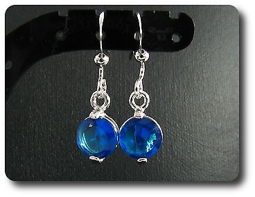 Boucles oreille saphir 2x7 - boucles,