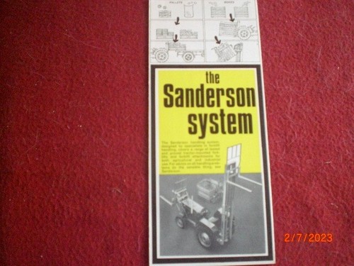 Old sanderson system - old,