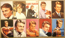 CLAUDE FRANÇOIS / lot de 10 cartes 7 x 10 cm , neuves