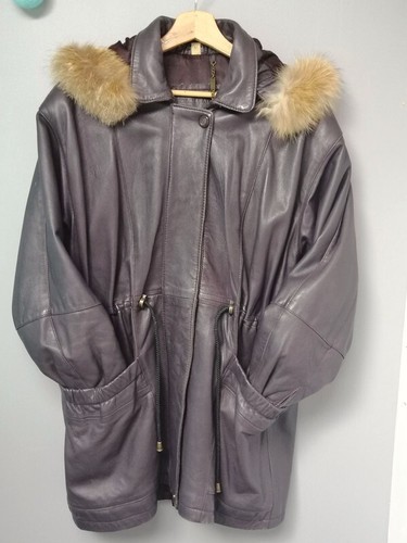 Manteau cuir véritable - manteau,