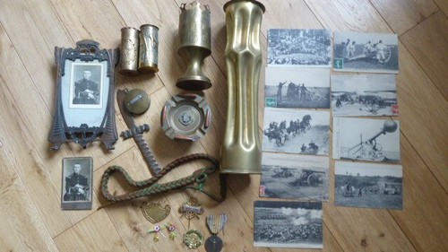 Lot objets poilu ww1 - a,