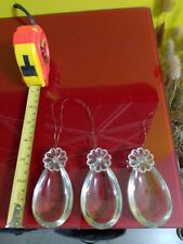 Lot Numéro 4 De 3 Anciennes Pampilles Goutte + Fleur Et Perle