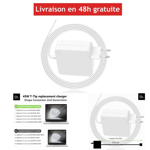 Chargeur macbook air 45w - chargeur,
