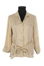 Blouse en soie beige Mes