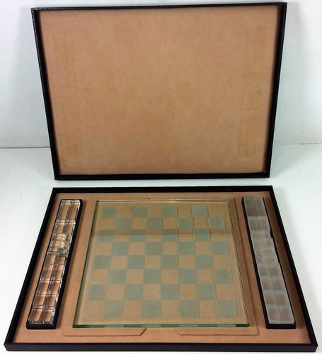 Jeu echec verre taillé - jeu,