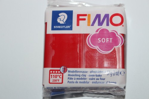 Pain pâte fimo soft - soft, rouge
