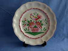 assiette kg lunéville,le coq