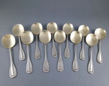 12 pelles à glace en argent massif et vermeil