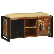 Banc de rangement Mobilier de sièges Design industriel Banc compact vidaXL vidaX