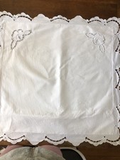 Taie d’oreiller ancienne dentelle Richelieu 