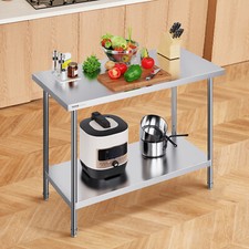 VEVOR Table de Travail Inox