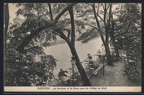 Cpa diekirch terrasse et - la,