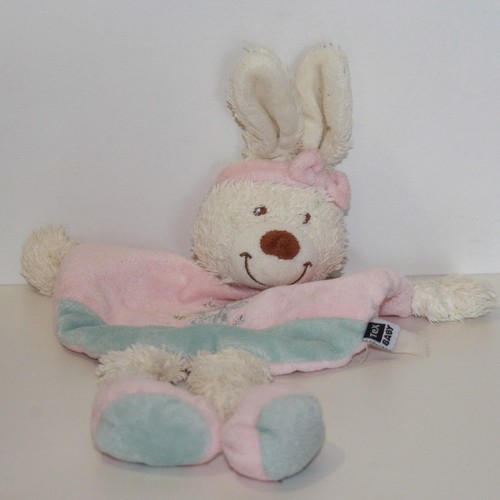 Doudou lapin tex - tex, bleu