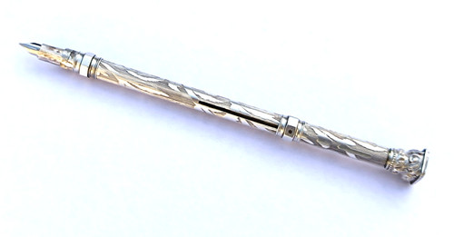 Porte mine stylo - argent, ancien