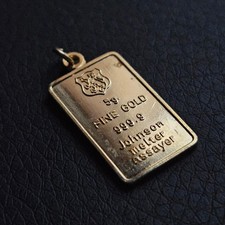 Pendentif imitation lingotin