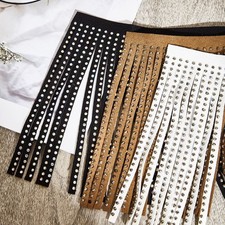 0.9m Simili Cuir Daim Frange