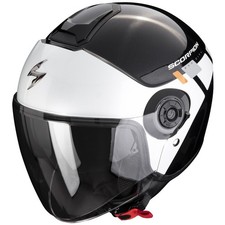 Casque de moto Scorpion Exo-City II Mall métal noir/blanc/argent casque jet