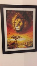 tableau diamond painting lion