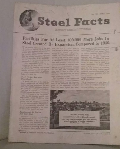 Steel facts newspaper - steel,