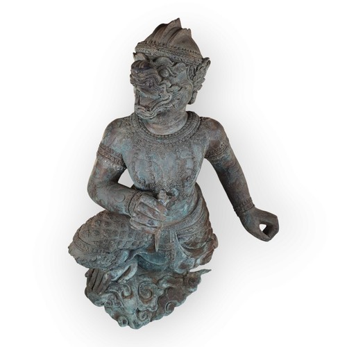 Bronze statuette hanuman - bronze,