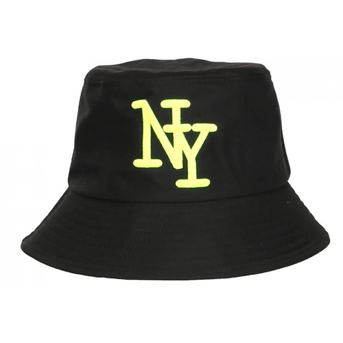 Chapeau bob jaune fluo noir - chapeau,
