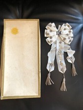 ⭕ superbe et ancienne cocarde militaria conscrit 1954 vintage + boite