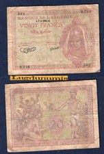 Algérie 20 Francs 7/4/1944 B.718 582 - Algeria