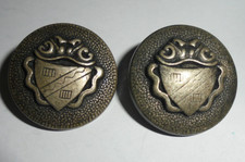 LOT DE 2 ANCIEN BOUTON BLASON