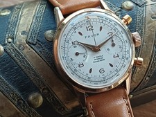 Montre chrono suisse mécanique homme FAVOR pl OR VENUS 188 - révisée et garantie