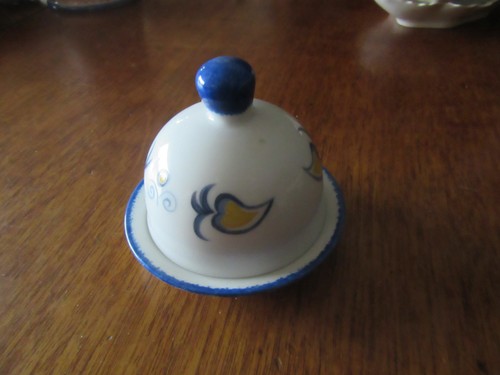 Beurrier porcelaine croquet - beurrier,